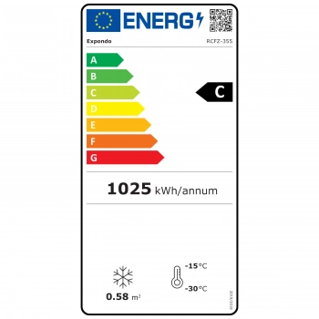 Zamrażarka skrzyniowa sklepowa handlowa z zamkiem i przeszkloną górą do -25C 355L