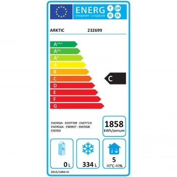 Stół mroźniczy Profi Line z blatem roboczym szer. 180cm -22/-18C - Hendi 232699