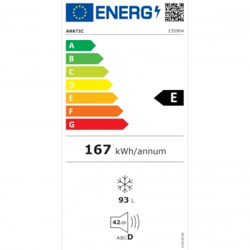 Zamrażarka skrzyniowa klapowa energooszczędna 105 W 93 l - Hendi 235904