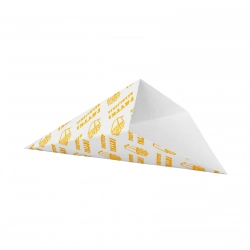 Opakowanie rożek na frytki belgijskie MAŁY 14.5x24.5cm poj. 200g 100szt.