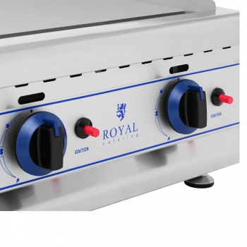 Grill podwójny gładki i ryflowany gazowy na gaz ziemny 2 x 3000 W 20 mbar