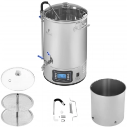Kocioł warzelny zacierny mini browar do piwa LCD 40L 230V Royal Catering