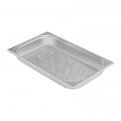 Perforowany pojemnik gastronomiczny stalowy GN1/1 gł. 65 mm