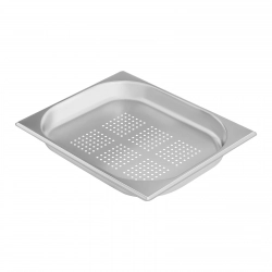 Naczynie gastronomiczne perforowane ze stali GN1/2 gł. 40 mm