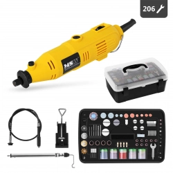 Multiszlifierka szlifierka wielofunkcyjna 35000 obr./min 135W 230V MULTI-GRIN135.3 ZESTAW 206 elementów