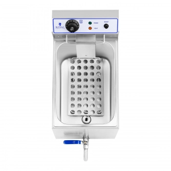 Profesjonalna frytownica do frytek ryb z kranem 3000W 17L Royal Catering RCEF 15E