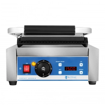 Kontakt grill elektryczny kontaktowy z wyświetlaczem LED żeliwne płyty 1800W