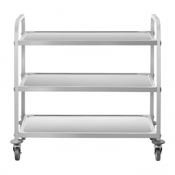 Wózek kelnerski 3-półkowy do 150 kg Stal nierdzewna RCSW-6.2