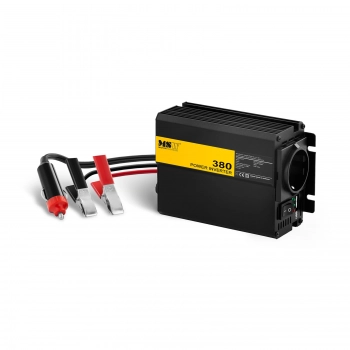 Przetwornica napięcia samochodowa do akumulatora 380W + Adapter do gniazdka zapalniczki