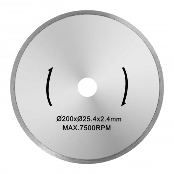 Tarcza do piły tarczowej do cięcia glazury z diamentowym ostrzem śr. 200/25.4mm