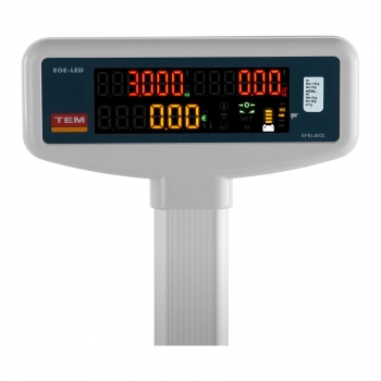 Waga sklepowa cenowa zalegalizowana EGE-LED TEM RS232 3kg / 1g