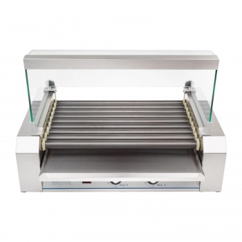 Grill rolkowy z szybą Roller grill z rolkami z teflonu 9T