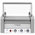Roller grill rolkowy z osłoną i szufladą grzewczą do bułek 20 parówek HotDog 2600W 230V Royal Catering