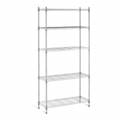 Regał magazynowy druciany ażurowy kolor szary 180x90x35cm do 250kg