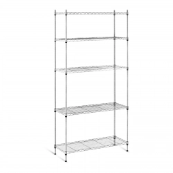 Regał magazynowy druciany ażurowy kolor szary 180x90x35cm do 150kg