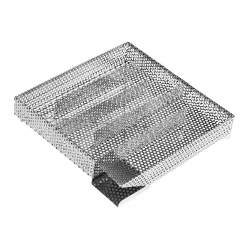 Wkład do wędzarni na wiórki zrębki drewna prostokątny nierdzewny 20.5x3.2x4.4cm