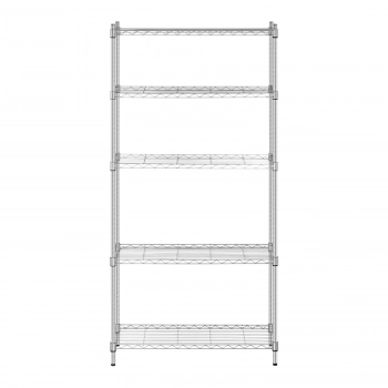 Regał magazynowy druciany ażurowy kolor szary 180x90x35cm do 250kg