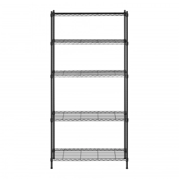 Regał magazynowy druciany ażurowy kolor czarny 180x90x35cm do 150kg