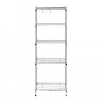 Regał magazynowy druciany ażurowy kolor szary 150x55x35cm do 150kg