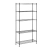 Regał magazynowy druciany ażurowy kolor czarny 180x90x35cm do 150kg