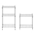 Regał magazynowy druciany ażurowy kolor szary 150x55x35cm do 150kg
