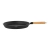 Patelnia żeliwna okrągła gładka z drewnianą rączką śr. 30cm