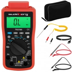 Multimetr miernik cyfrowy prądu AC/DC True RMS LCD