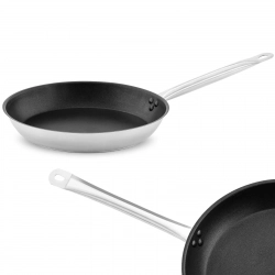 Patelnia stalowa z powłoką z nieprzywierającą indukcja gaz śr. 32 cm