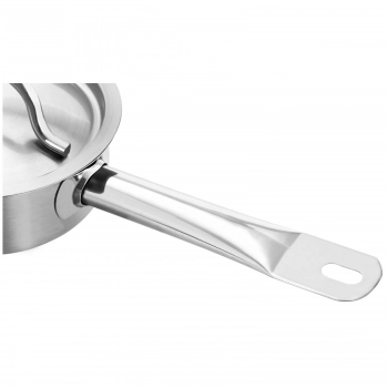 Rondel z pokrywką ze stali nierdzewnej grube dno 4mm 0.5L