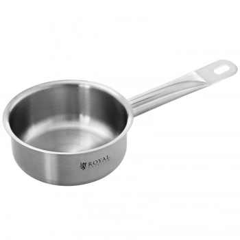 Rondel z pokrywką ze stali nierdzewnej grube dno 4mm 0.5L