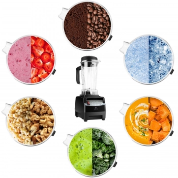 Blender kielichowy barmański do baru 2L 1500W - czarny