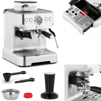 Ekspres do kawy ciśnieniowy stalowy Royal Catering 20 bar 2.5 l 1450 W