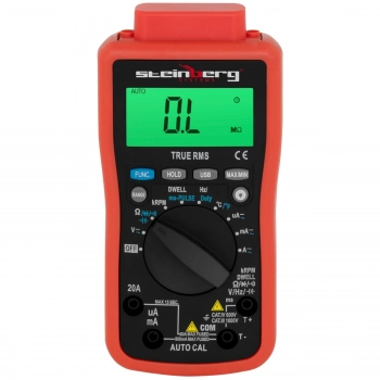 Multimetr miernik cyfrowy prądu AC/DC True RMS LCD