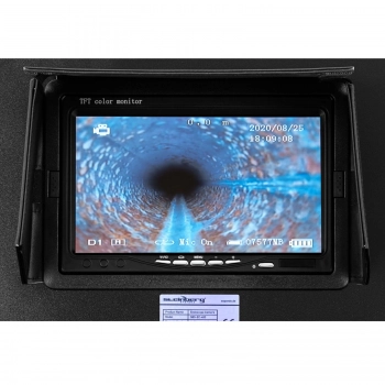 Endoskop kamera inspekcyjna LCD TFT 7'' śr. rur 40-80 mm dł. 40m