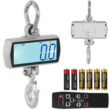 Waga hakowa wisząca magazynowa z pilotem duży wyświetlacz LCD 100 / 0.05 kg