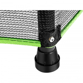 Trampolina dla dzieci z siatką zabezpieczającą do 50 kg śr. 140 cm zielona