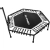 Trampolina fitness do ćwiczeń z regulowanym uchwytem 124 cm czarno-biała