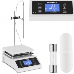 Mieszadło magnetyczne laboratoryjne + stojak z uchwytem timer  350C 2000 obr./min