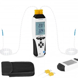 Termometr miernik temperatury przemysłowy 2 kanały K/J LCD zakres -200 do 1370 C