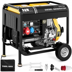 Agregat generator prądotwórczy diesel mobilny chłodzony powietrzem 230/400 V 4.4 kW 5.5 kVA 12.5 l
