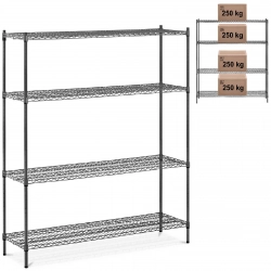 Regał magazynowy ażurowy druciany do 1 t 1000 kg 150x45x180 cm