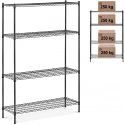 Regał warsztatowy druciany ażurowy do 1 t 1000 kg 120x45x180 cm
