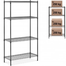 Regał warsztatowy druciany ażurowy do 1 t 1000 kg 90x45x180 cm