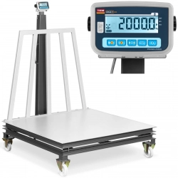 Waga platformowa magazynowa skalibrowana mobilna 2000/1 kg 150x150 cm LCD