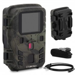 Fotopułapka kamera leśna z czujnikiem ruchu 5MP F-HD IR LED LCD 2'' 20 m