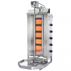 Grill opiekacz piec do kebaba gyrosa gazowy na gaz ziemny POTIS wsad 50 kg 230 V 8750 W