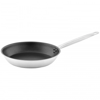 Patelnia stalowa z nieprzywierającą powierzchnią do indukcji gazu 24 cm 28 cm - zestaw 2 szt.
