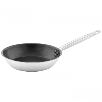 Patelnia stalowa z nieprzywierającą powierzchnią do indukcji gazu 24 cm 28 cm - zestaw 2 szt.