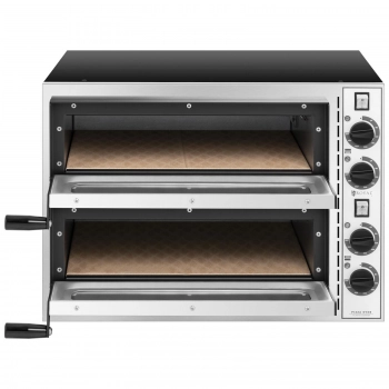 Piec do pizzy dwukomorowy z szybą 2 pizze śr. 32 cm 230 V 3200 W ITALY