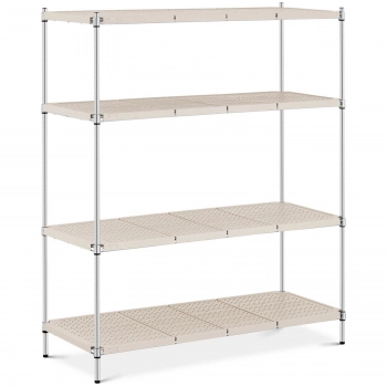 Regał magazynowy ażurowy 4 półki z nakładkami do 600 kg 150x60x180 cm